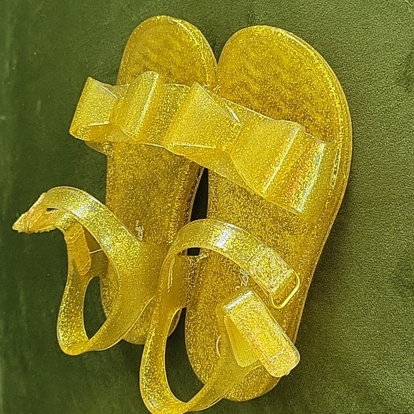 Cat & Jack Glitter Sandals - Gold - Picture 3 of 3